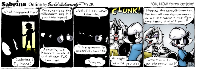 OK, NOW it's my last joke.This strip has no big color version.